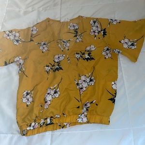 Yellow Floral Top
